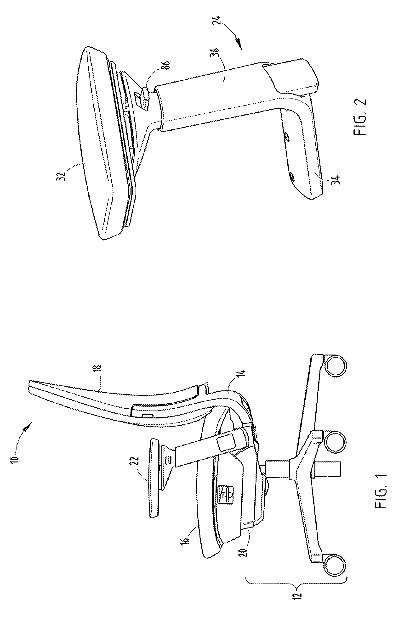 Height adjustable armrest