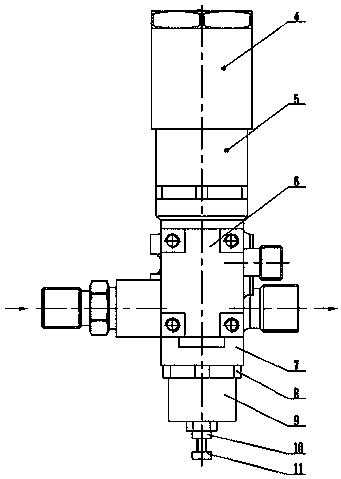 A two-stage gas pressure reducing valve