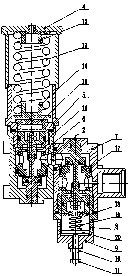 A two-stage gas pressure reducing valve