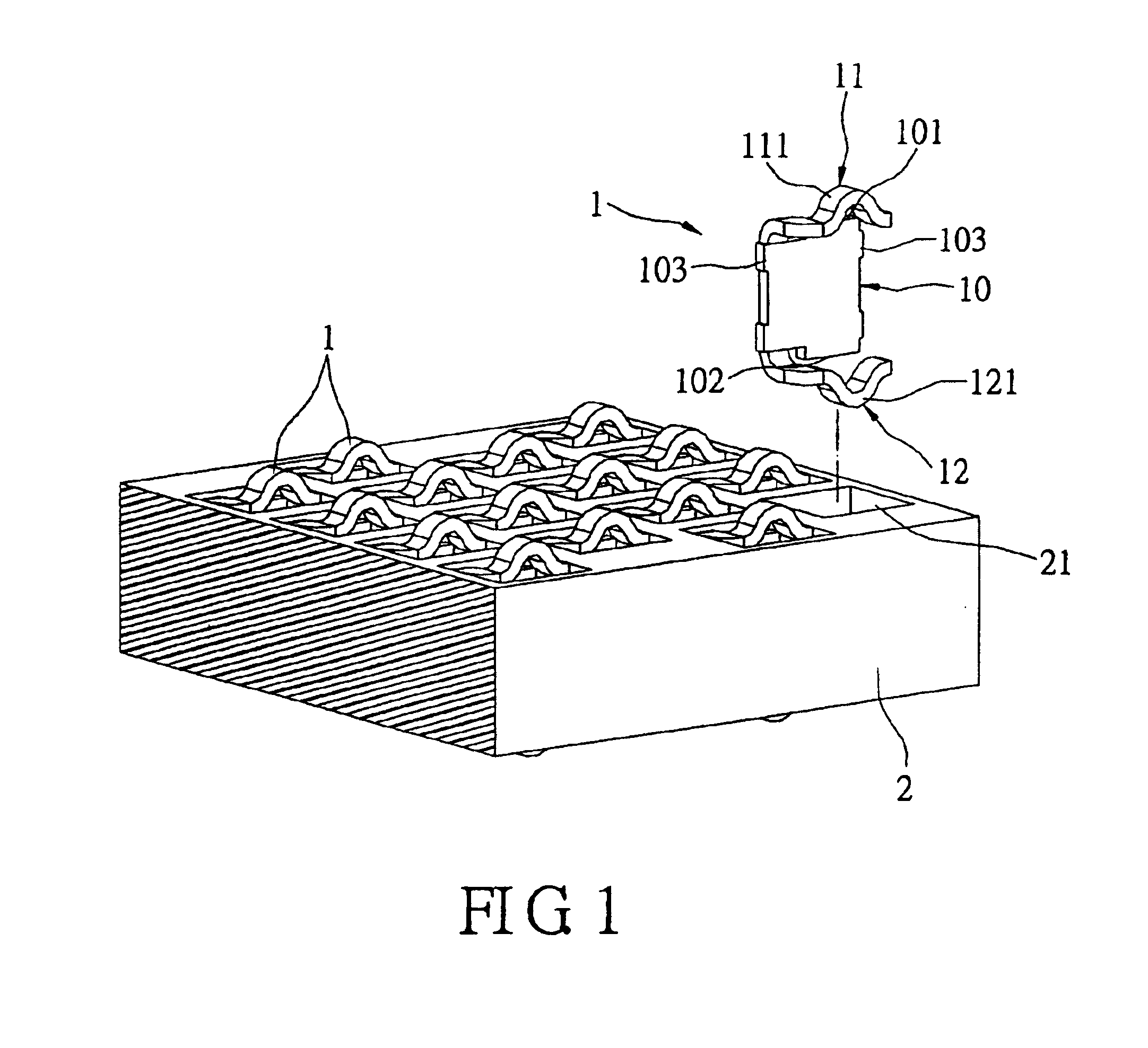 LGA connector and terminal thereof