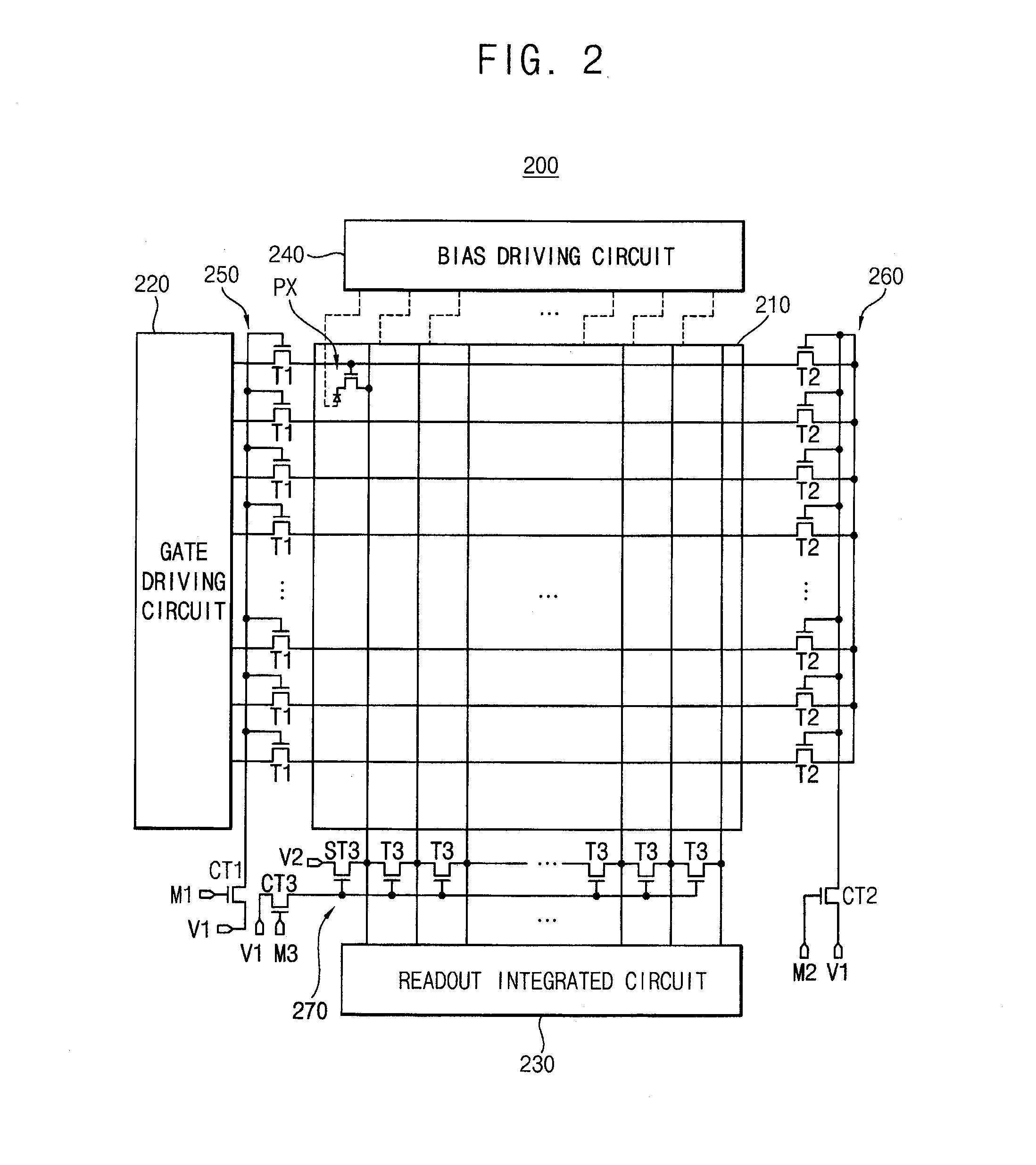 X-ray detection device and method of driving an x-ray detection panel