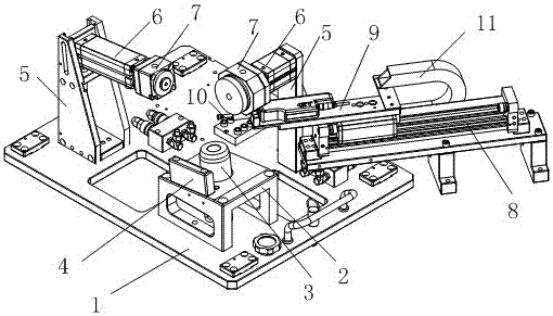 Vacuum actuator online detection device and detection method thereof