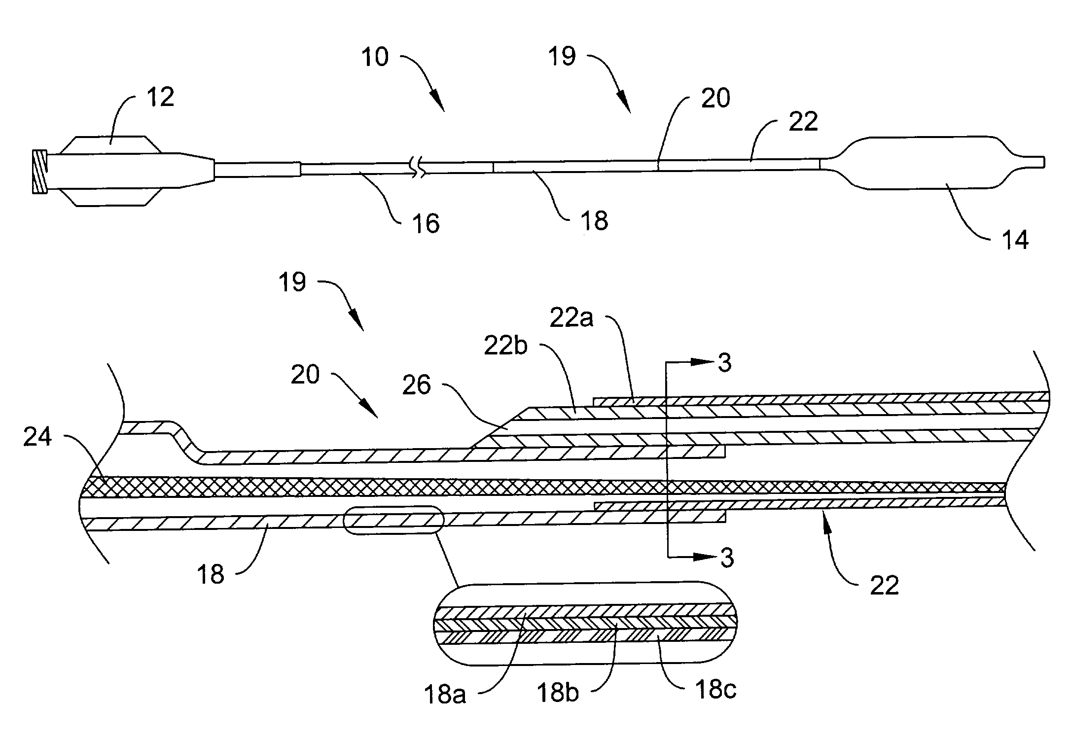 Cutting balloon catheter with improved pushability