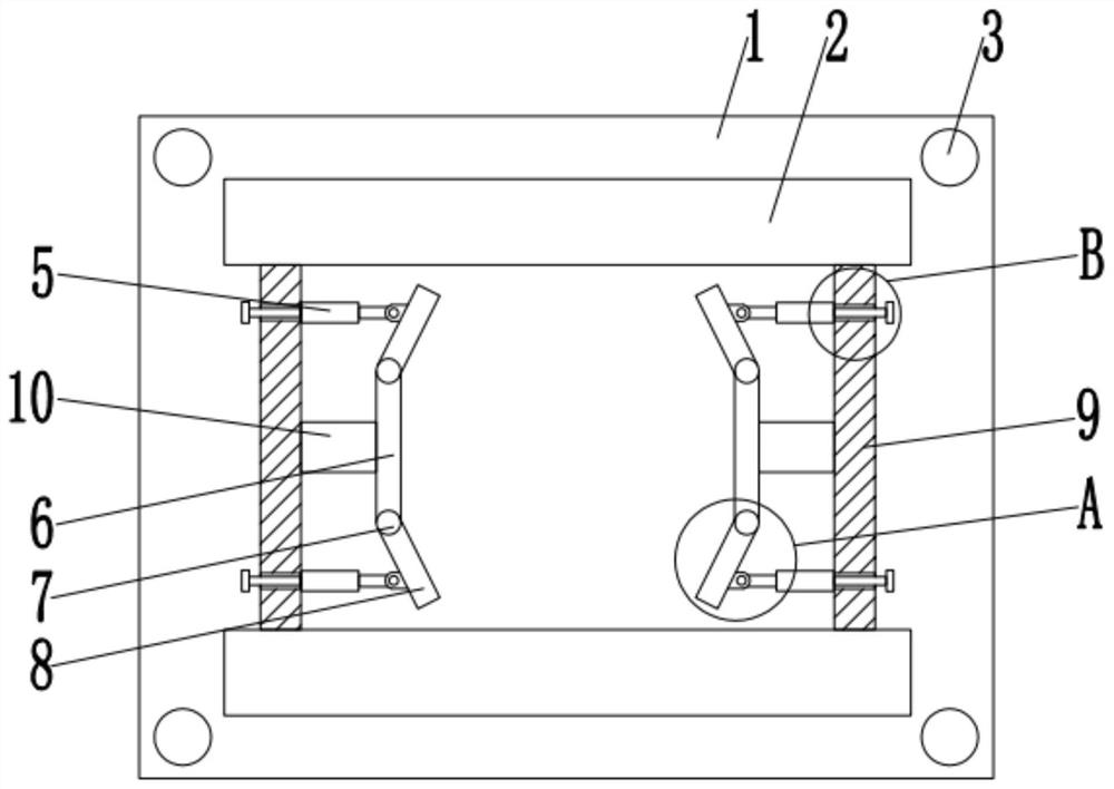 Magnetic core clamping device