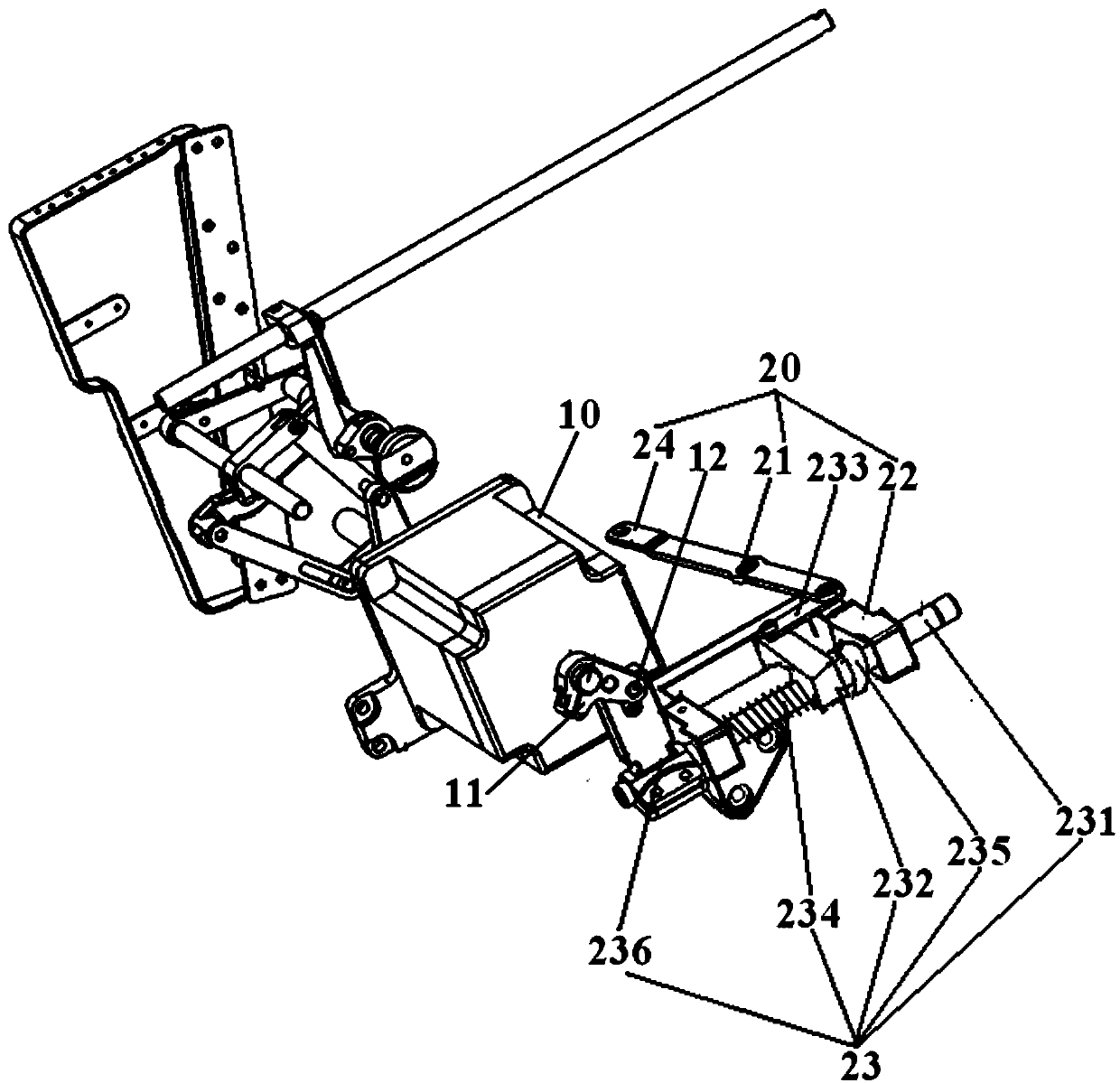 Sewing drive structure and sewing machine provided with same