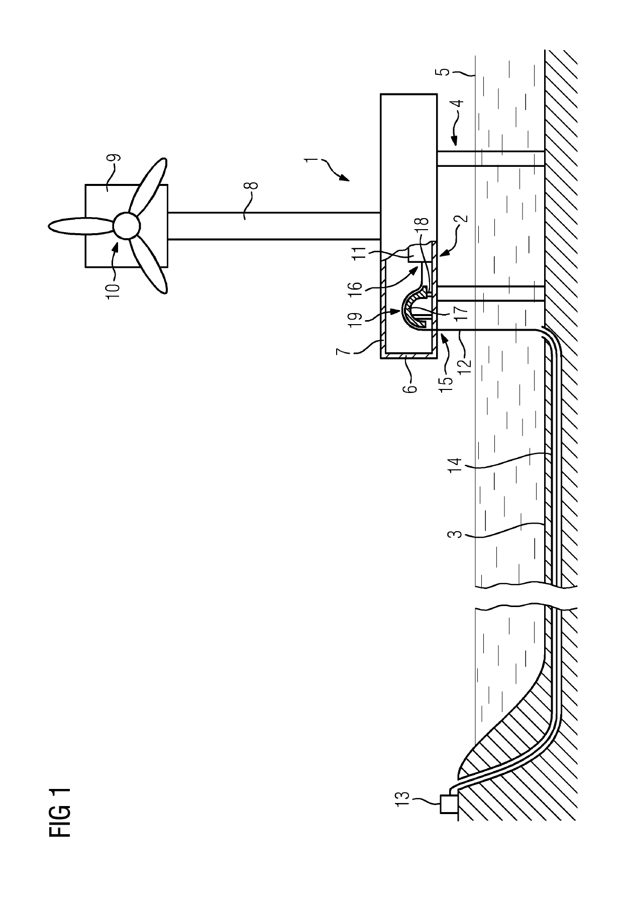 Offshore structure and method for attaching a tube or cable to an appliance of an offshore structure