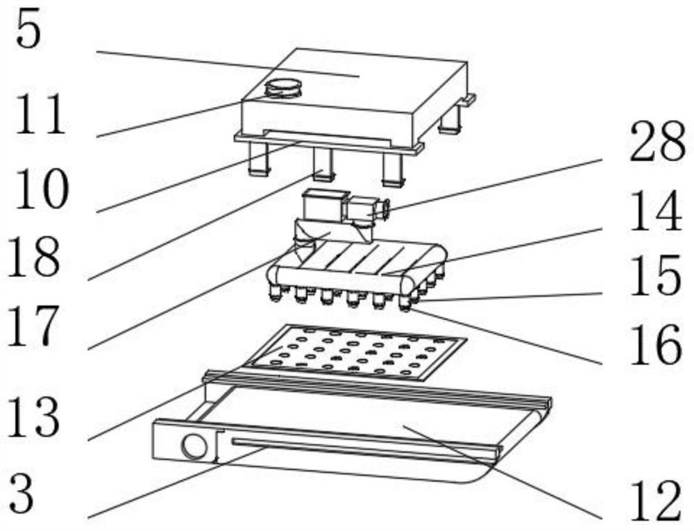 Semi-fixed type large-volume handpiece station for strip mine