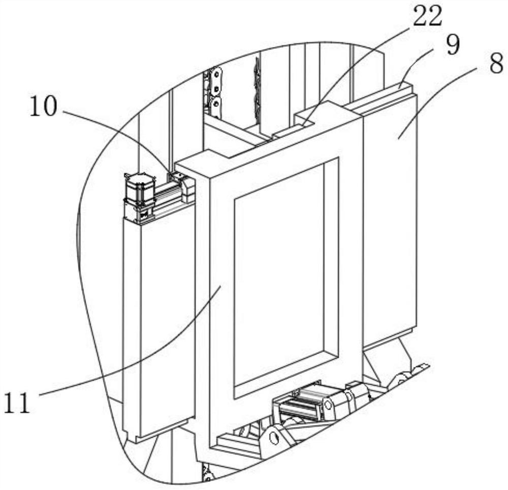 Moving and carrying device for aligning and arranging paper stacks