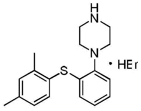 A kind of vortioxetine hydrobromide crystal and preparation method thereof