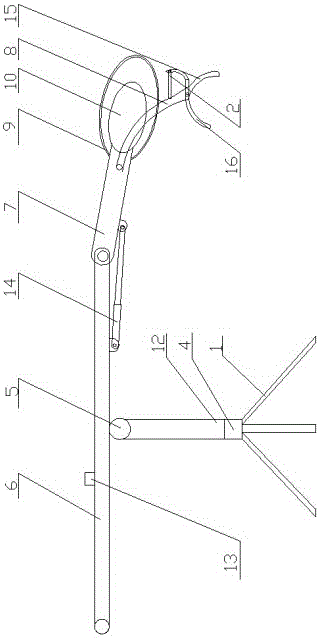 Hot-line work removing device for branches