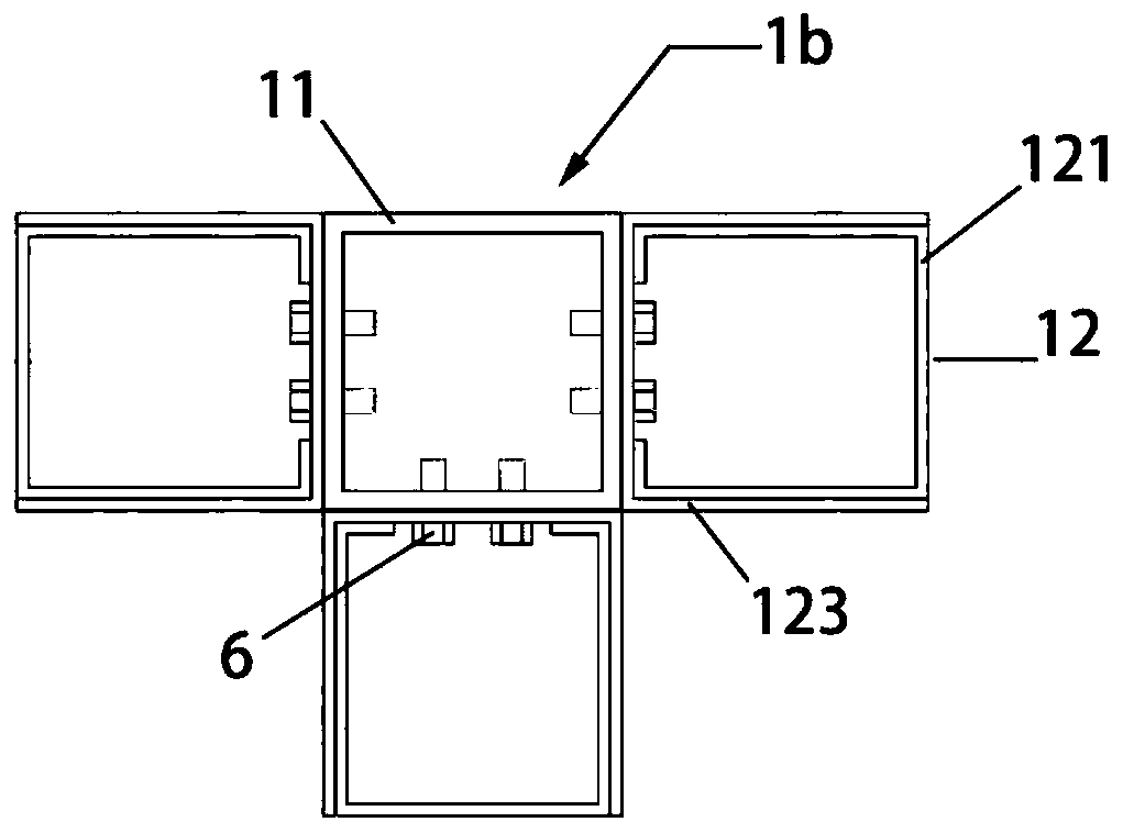 A prefabricated cold-formed special-shaped steel pipe column-box beam frame joint