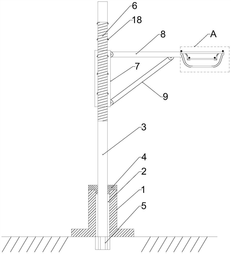 Solar LED street lamp convenient to maintain