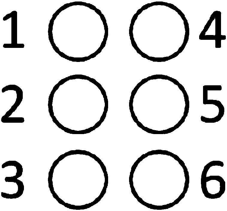 Braille input method for multi-touch gesture identification based on phonetic notation prompts