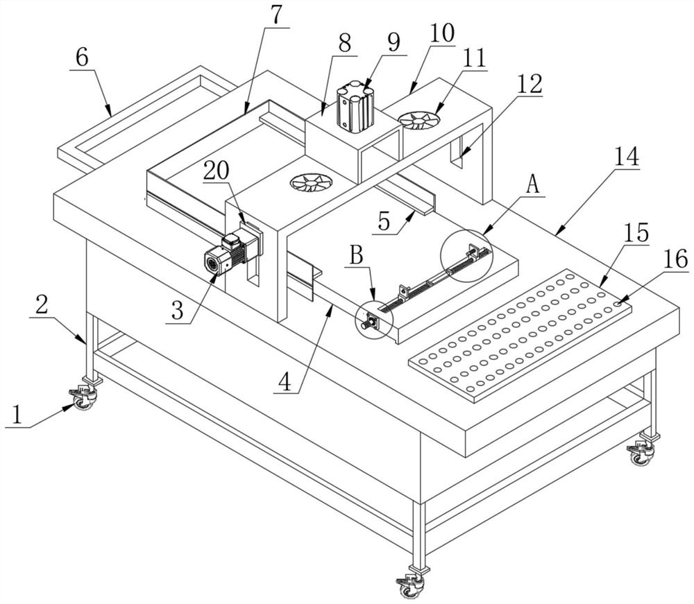 Uniform grinding device for metal coloring treatment