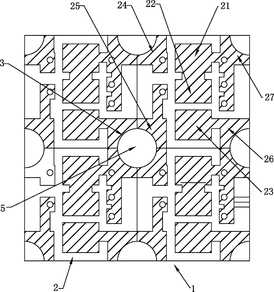 Bracket set of small-sized LED lamp beads and brackets