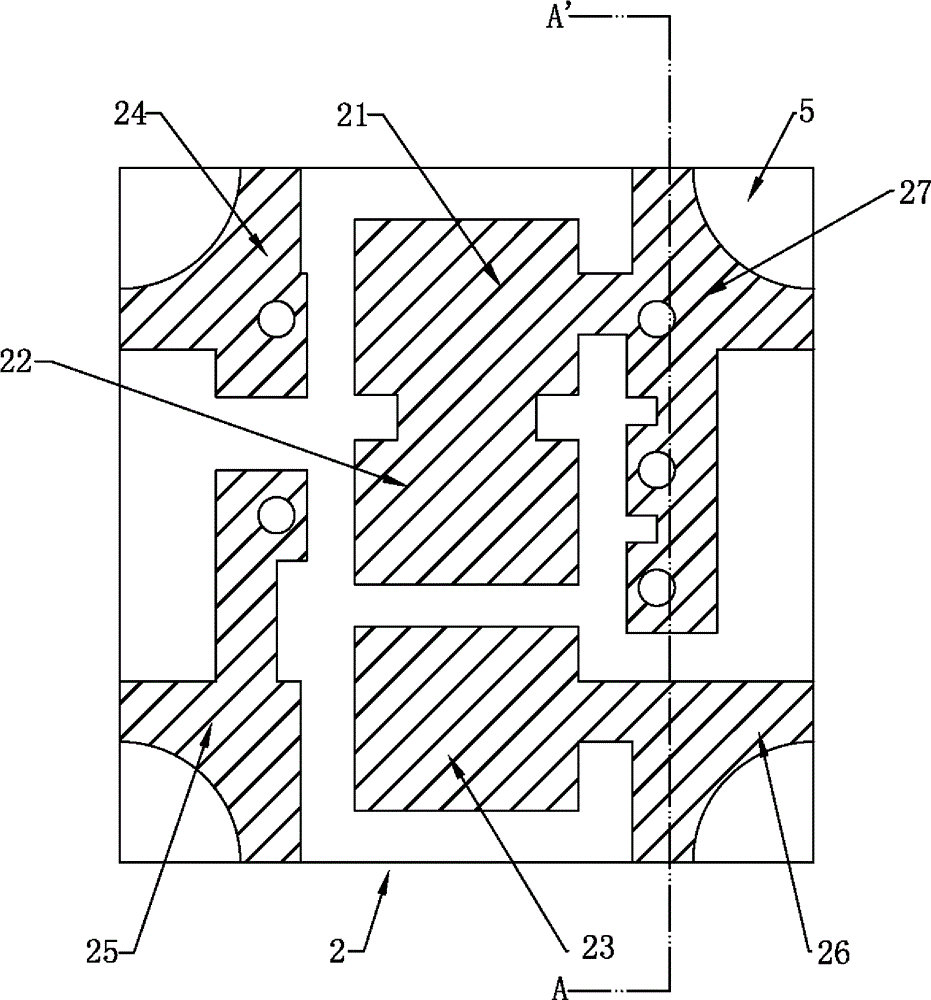 Bracket set of small-sized LED lamp beads and brackets