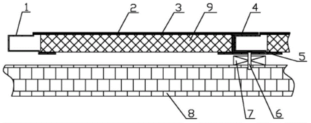 Fireproof composite board with vacuum insulation and decoration functions and preparation method of composite board