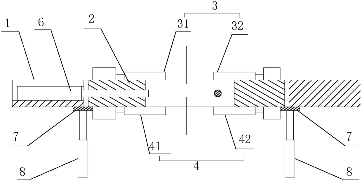 Double open type workbench for double-surface machining of workpieces