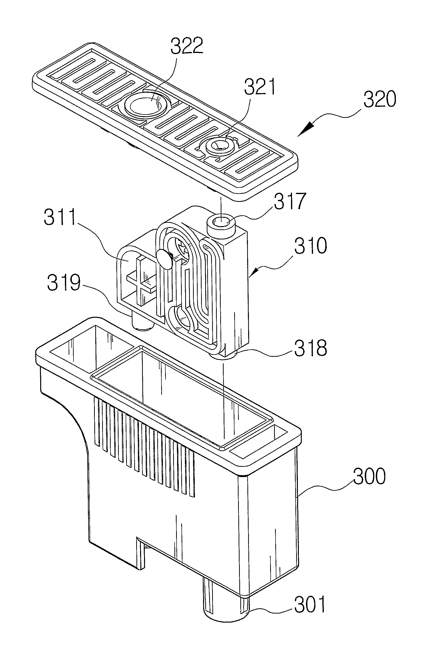 Ink cartridge for printer