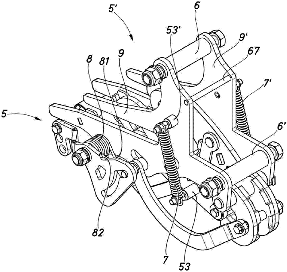 Device for connecting an agricultural accessory to an agricultural tractor vehicle