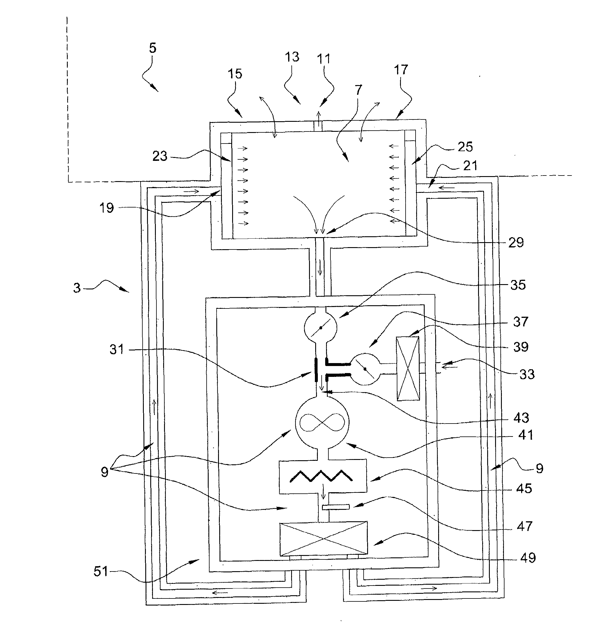 Device for drying at least one optical glass