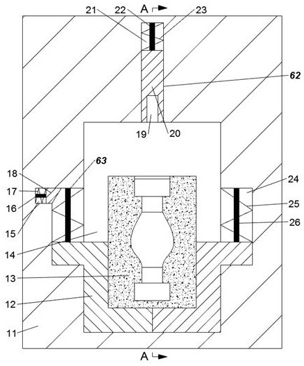 Building casting equipment for removing bubbles in castings