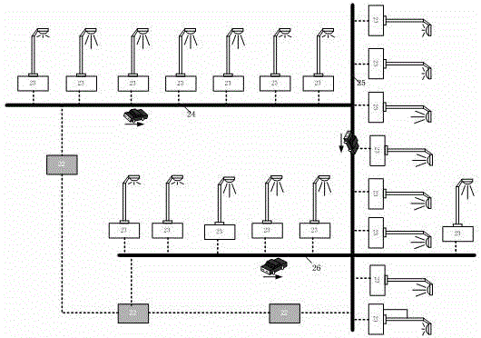 Intelligent road-perceiving LED (Light-Emitting Diode) illuminating controller