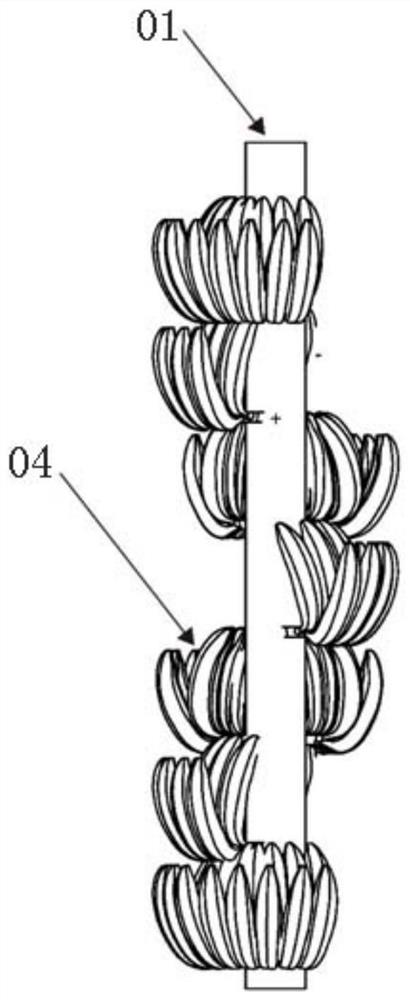 Banana cluster finger vibration damage simulation structure and construction method and verification method thereof