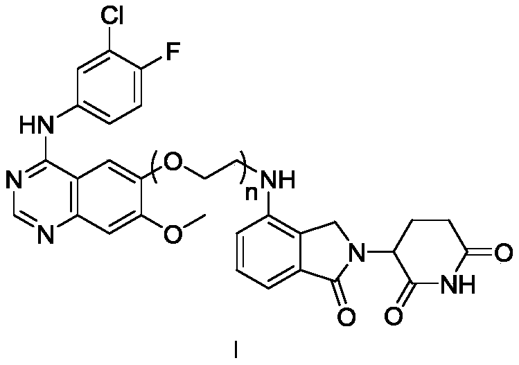 Compound based on CRBN ligand inducing EGFR degradation and preparation method thereof, pharmaceutical composition and application