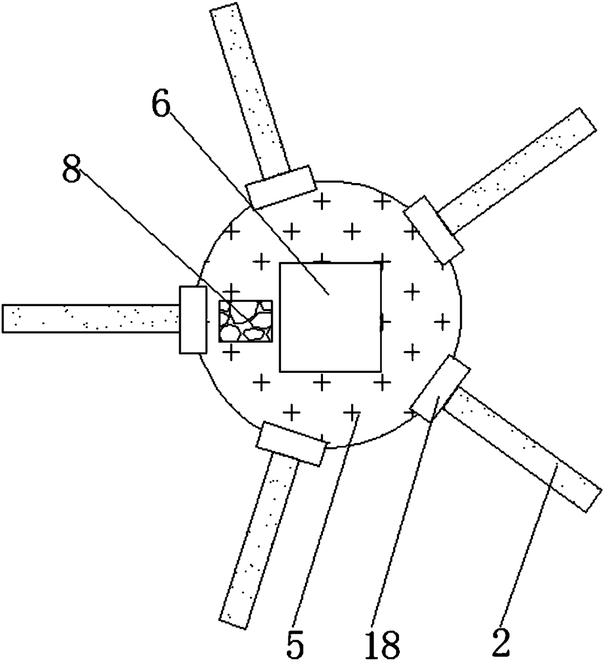 Rotary chair base plate convenient to mount and fix