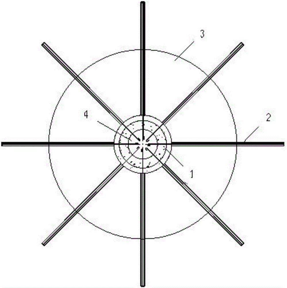 Mountainous area small-load sleeve type foundation structure