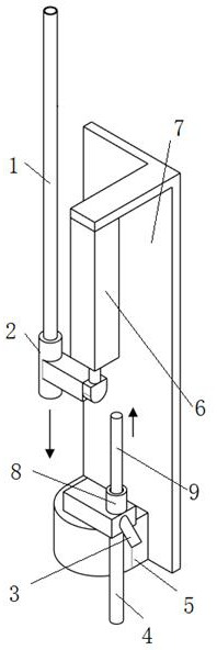 Automatic blowback emptying device applied to blockage of filter tip rod conveying pipeline