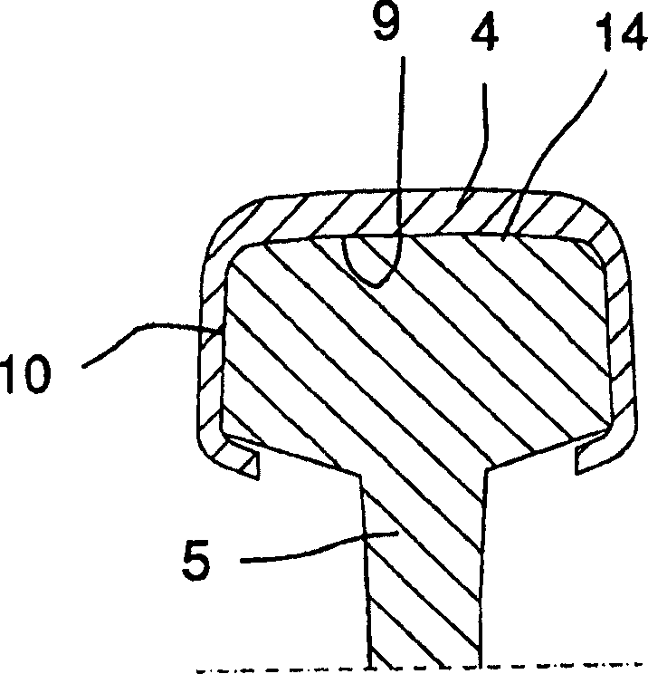 Guide rail of compound type and a method for manufacturing such a rail