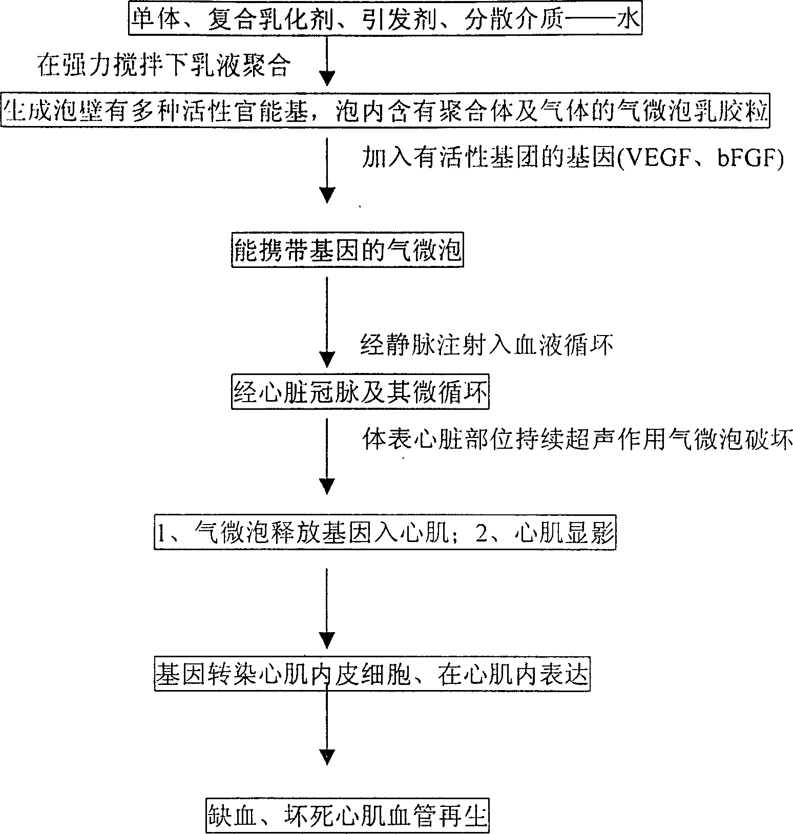 Supersonic contrast medium and method for preparing supersonic contrast medium simultaneously as medicine and gene target carrier