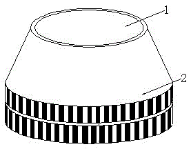 Sampling membrane, sampler and application method for enriching heavy metals in ambient air