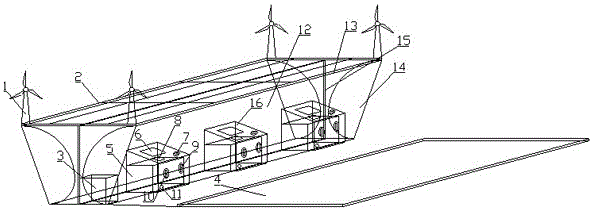 Intelligent charging station of which energy is supplied by solar-wind powered light and friction electricity generating, for electric vehicle and electric bicycle