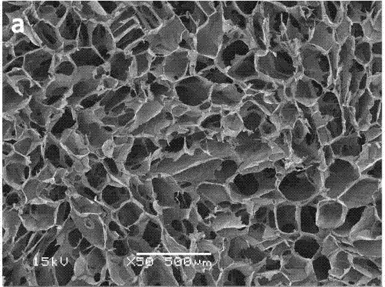 Oil-water separation type sodium alginate/graphene oxide composite aerogel and preparation method thereof