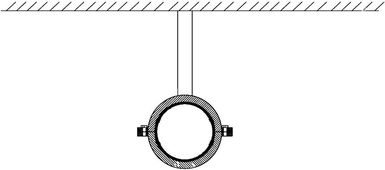 A pipeline steel flexible anti-seismic support