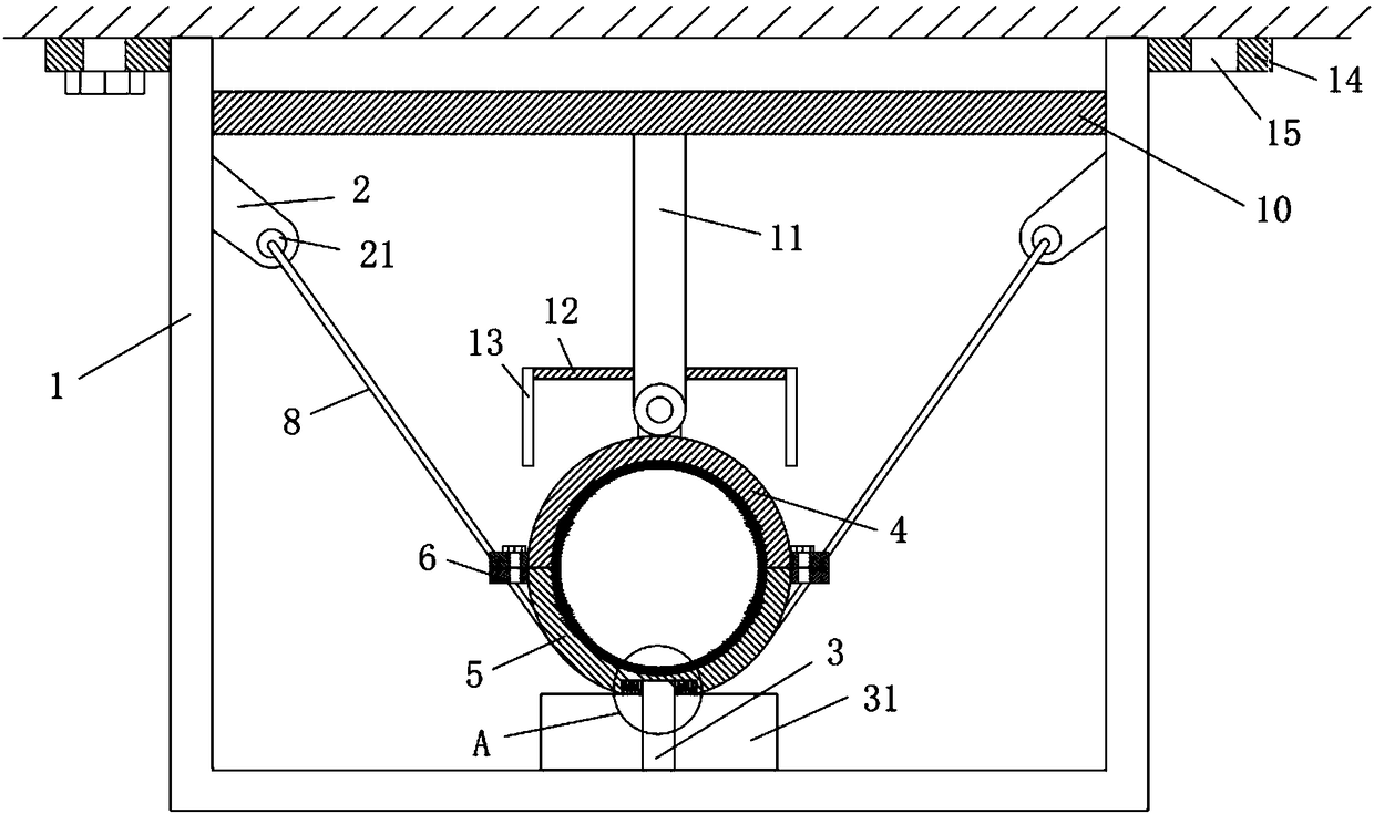 A pipeline steel flexible anti-seismic support