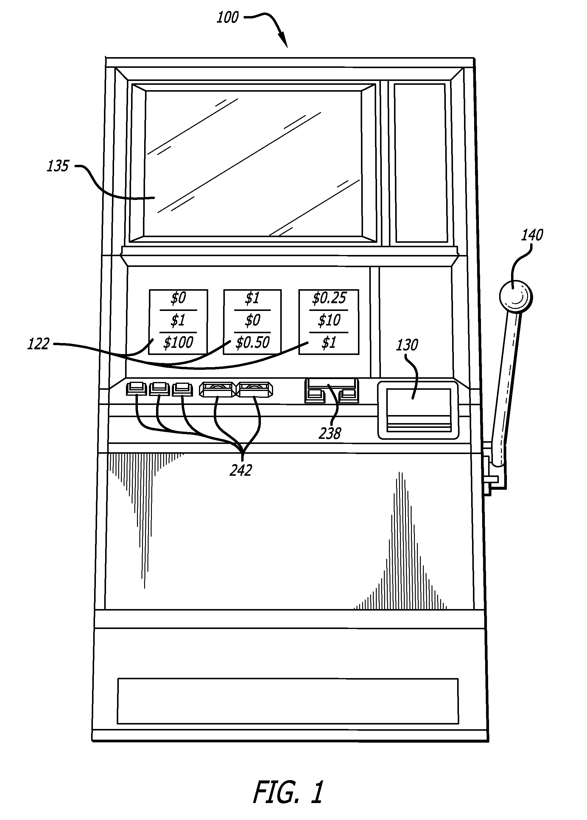 Gaming Machine Having a Selectable Active Symbol Matrix ("What You See Is What You Get")