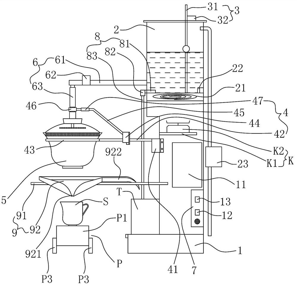 Tea art specialist-imitating brewing device and control method thereof