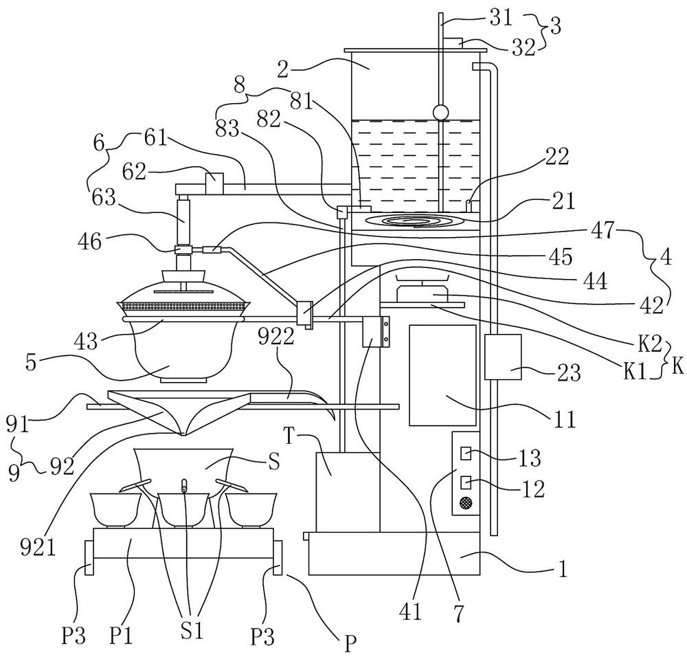 Tea art specialist-imitating brewing device and control method thereof