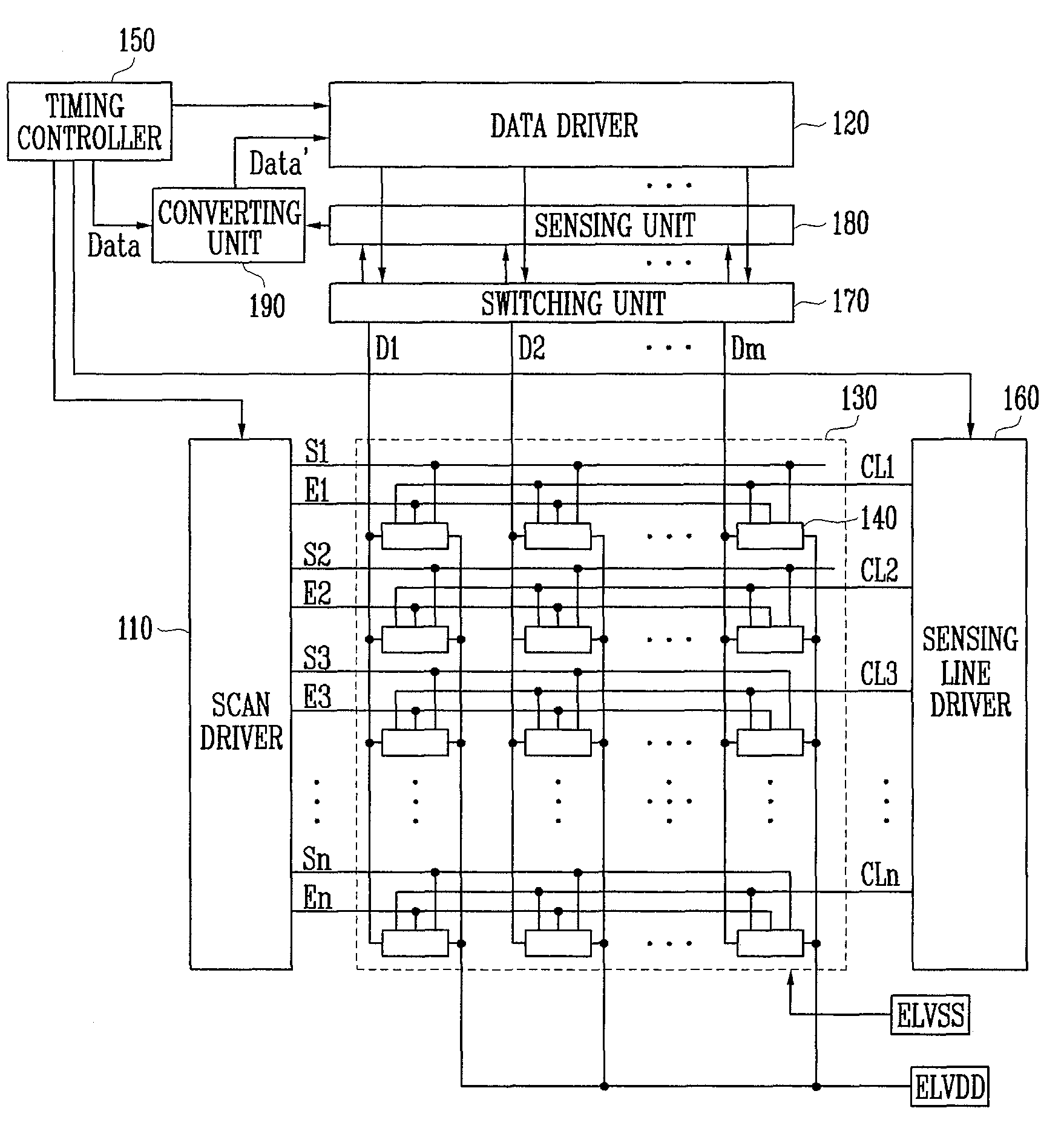 Organic light emitting display with pixel sensing circuit and driving method thereof