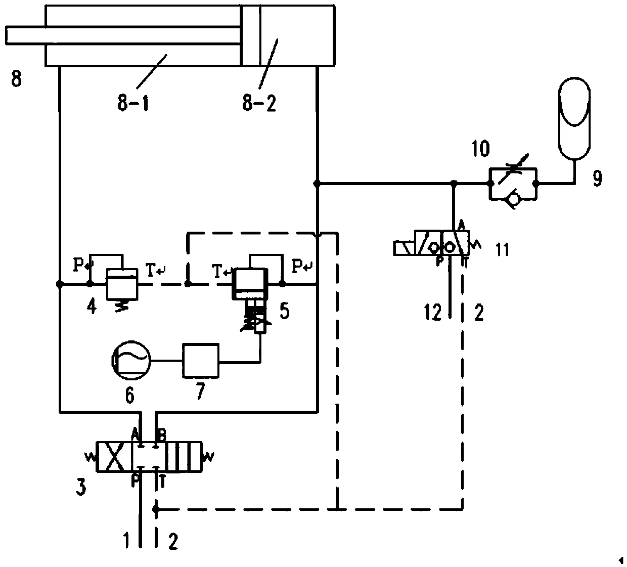 Jaw clamping hydraulic system of forging manipulator