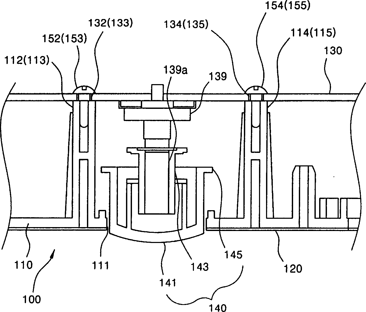 Control panel structure for microwave oven