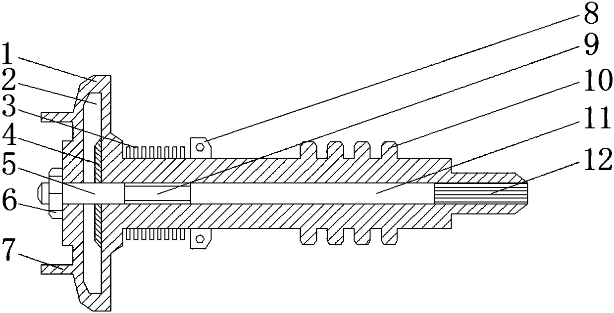 Warp let-off worm for loom