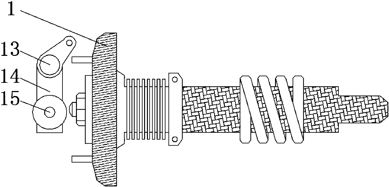 Warp let-off worm for loom