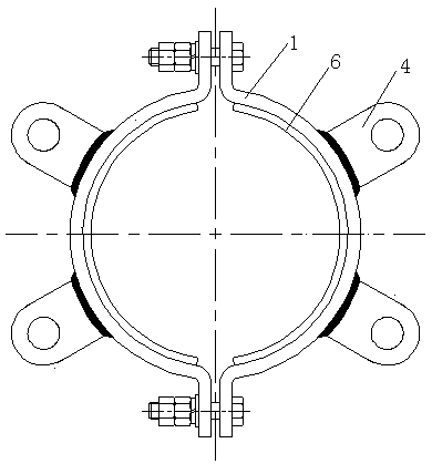 Split hoop spacer