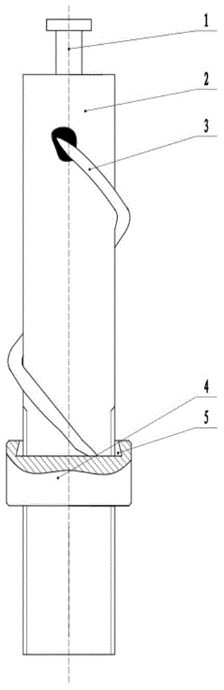 Vortex flow guiding device