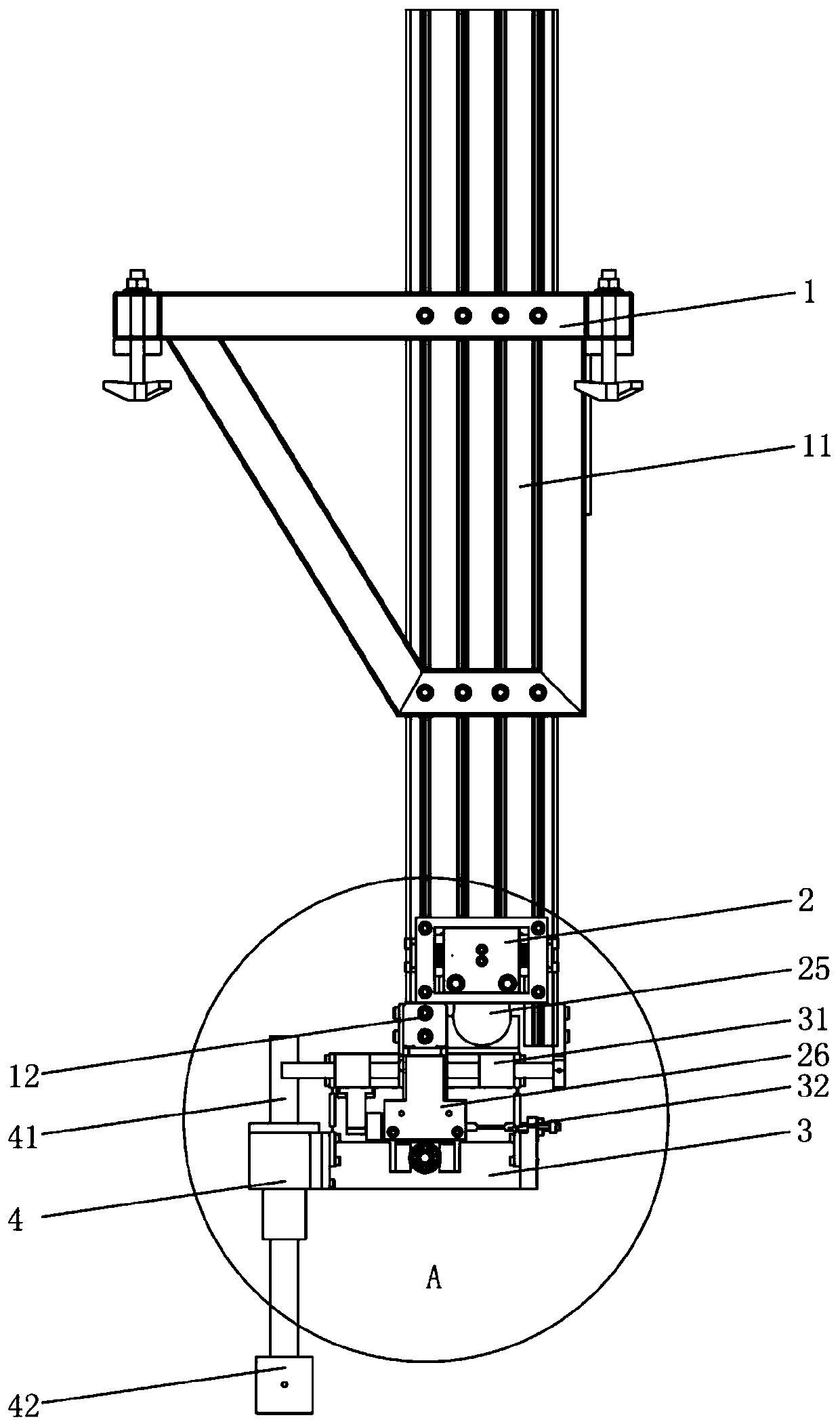 Wave simulation test device of ship model